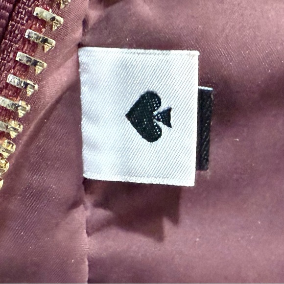 kate spade Burgundy Nylon Backpack with Gold Hardware - Picture 7 of 9